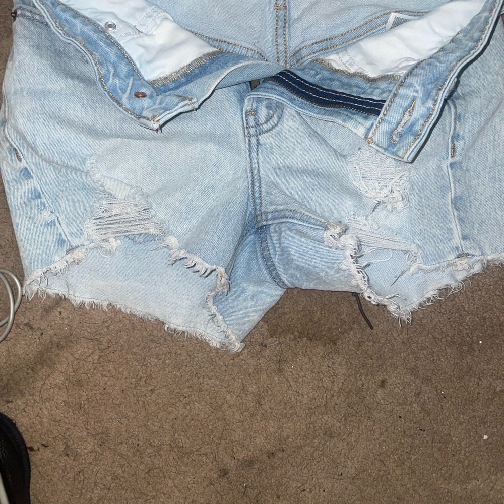 Wild Fable Blue Distressed Jean Shorts